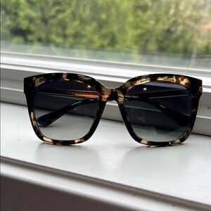 Diff Eyewear Brown Oversized Sunglasses